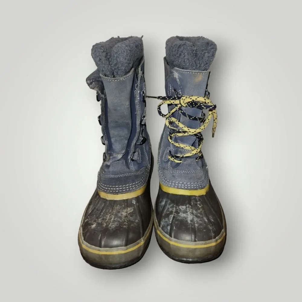 L.L.Bean Kids Winter Snow Boot Suede Rubber Size 6